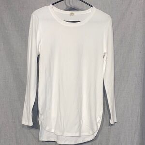 Elegant White Long Sleeve Women's Top